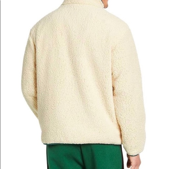 New Men's Contrast Pocket Fleece Jacket - Picture 2 of 2